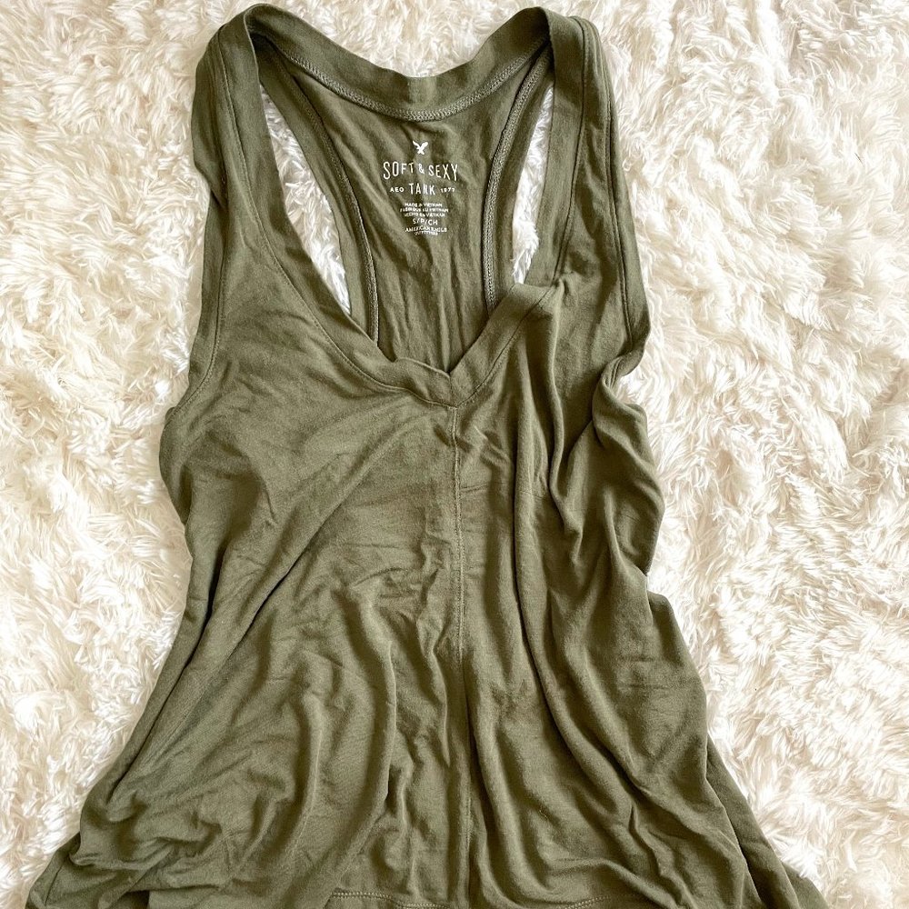 American Eagle Soft & Sexy Tank in Green